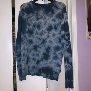 Billabong blue tie dye crewneck sweater